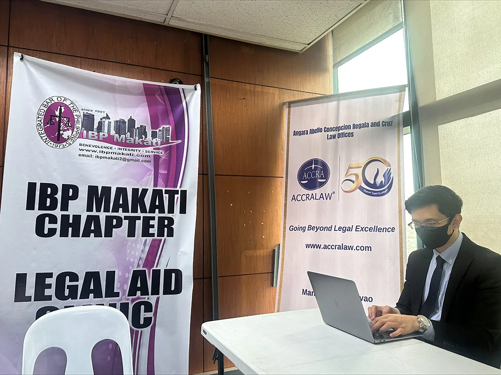 ACCRALAW Participates At IBP Makati City’s Legal Aid Clinic - ACCRALAW