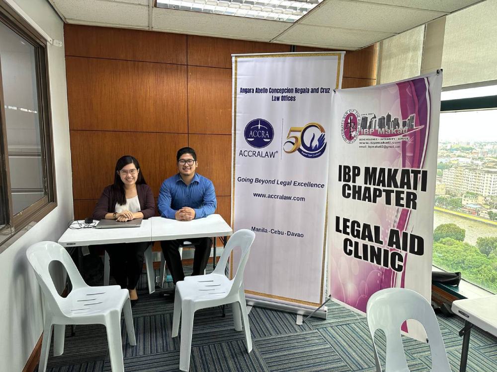 ACCRALAW Lawyers Volunteer for IBP Makati s Legal Aid Clinic